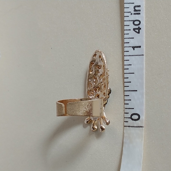 Black/White Gold Nail Ring! - Picture 3 of 5